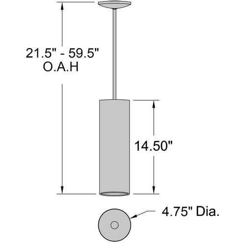 Pilson 4.75 inch Satin Pendant Ceiling Light
