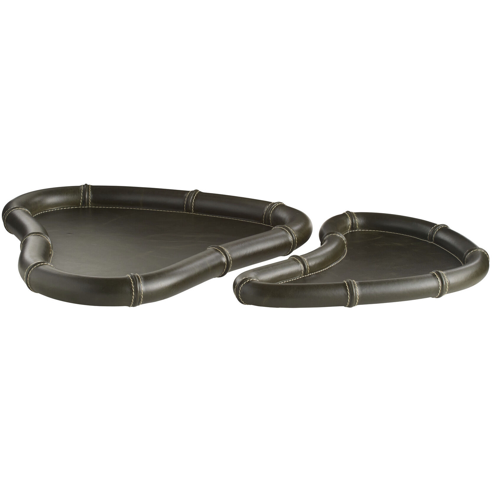Lake Moss Trays, Set of 2