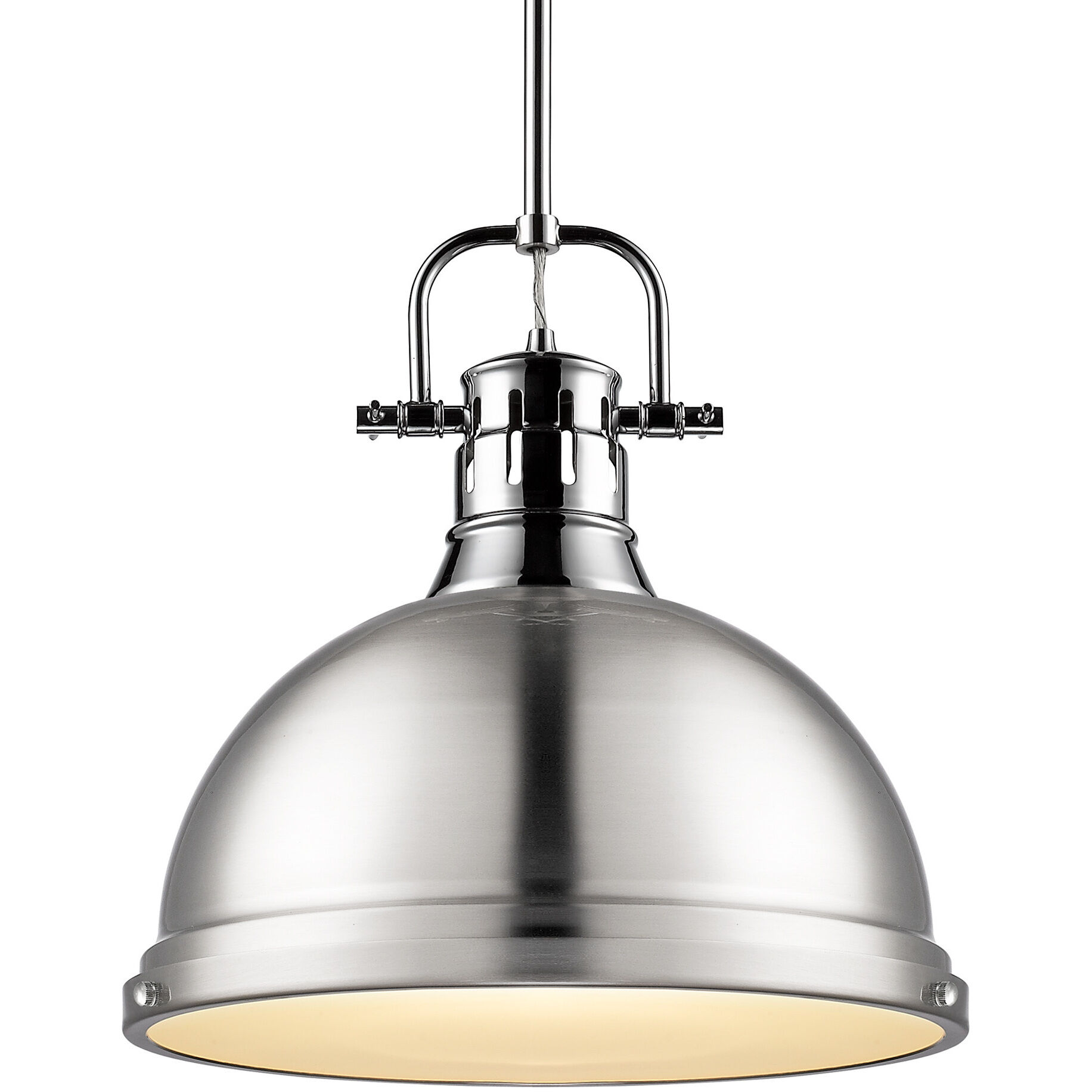 Yep Duncan 1 Light 14 inch Chrome Pendant Ceiling Light in Pewter, Large