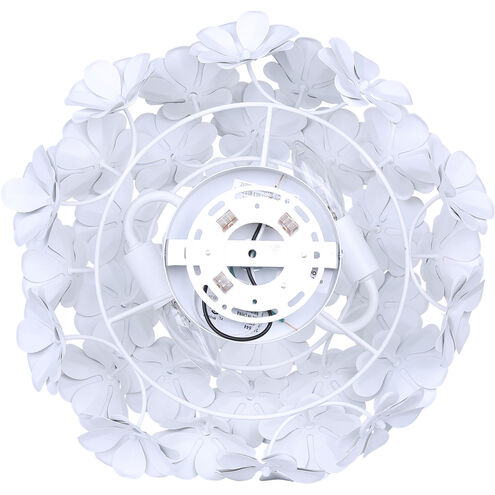 Cassia 2 Light 15 inch White Flush Mount Ceiling Light