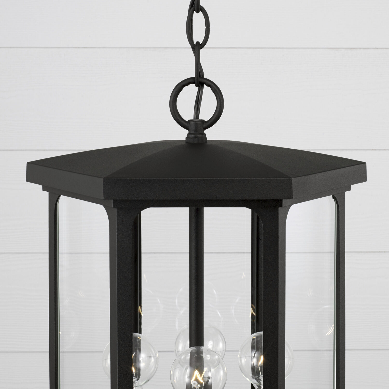 Walton 4 Light 12 inch Black Outdoor Hanging Lantern