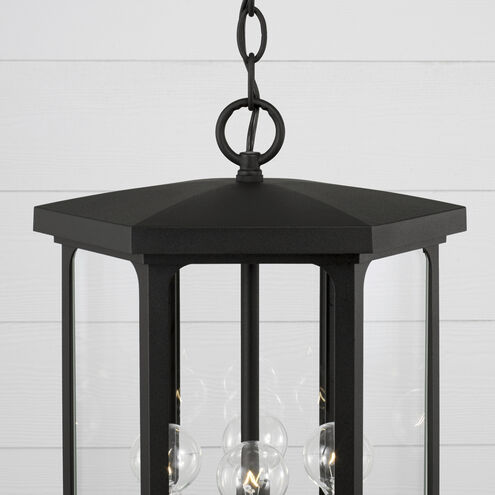 Walton 4 Light 12 inch Black Outdoor Hanging Lantern