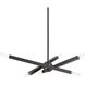 Monaco 6 Light 18 inch Black Chrome Chandelier Ceiling Light