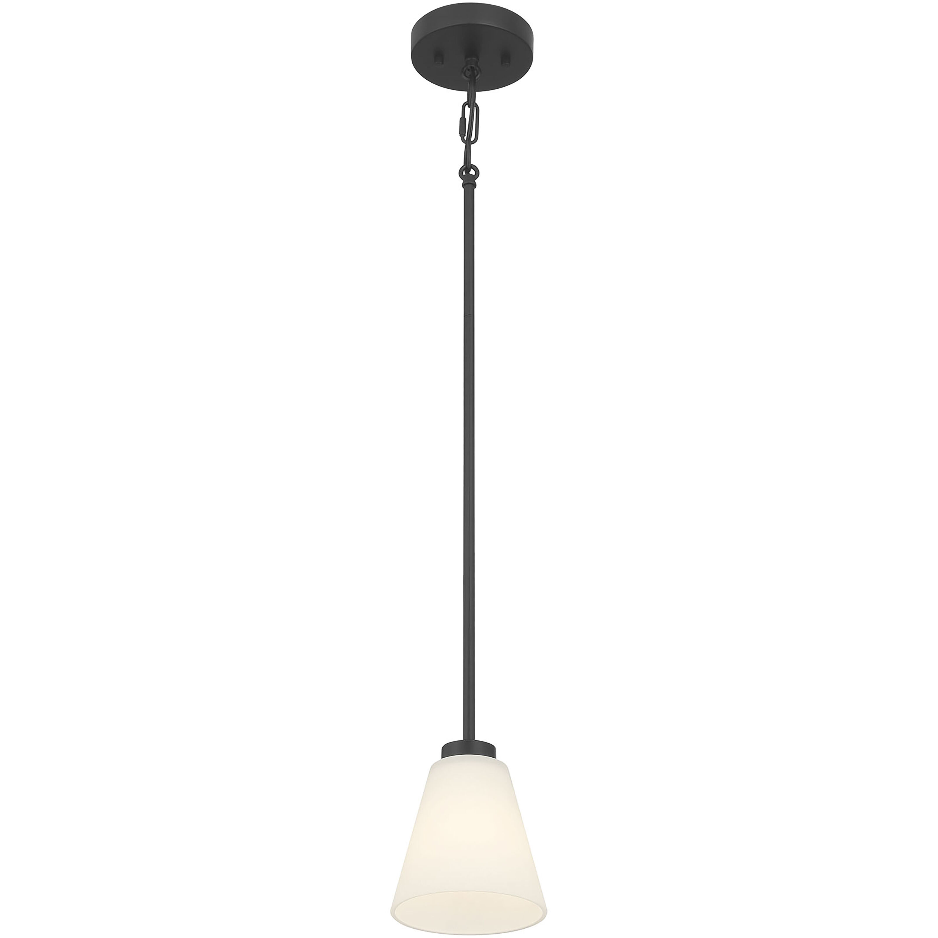Strayhan 1 Light 5.75 inch Matte Black Mini Pendant Ceiling Light