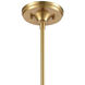 Manhattan Boutique 1 Light 9 inch Brushed Brass Mini Pendant Ceiling Light