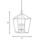 Townsend 4 Light 17 inch Warm Brass Pendant Ceiling Light, Essentials