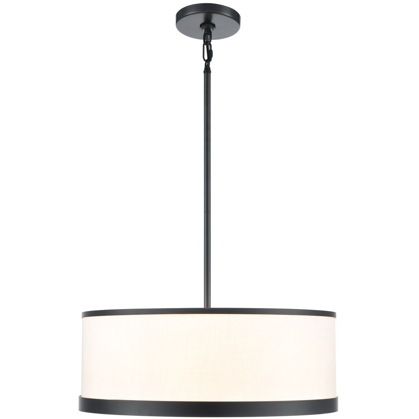 High Street 4 Light 18 inch Black Pendant Ceiling Light
