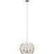 Aura 3 Light 20 inch Tan Pendant Ceiling Light