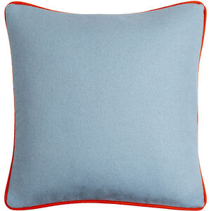 Ackerly 18 X 18 inch Denim/Orange Accent Pillow