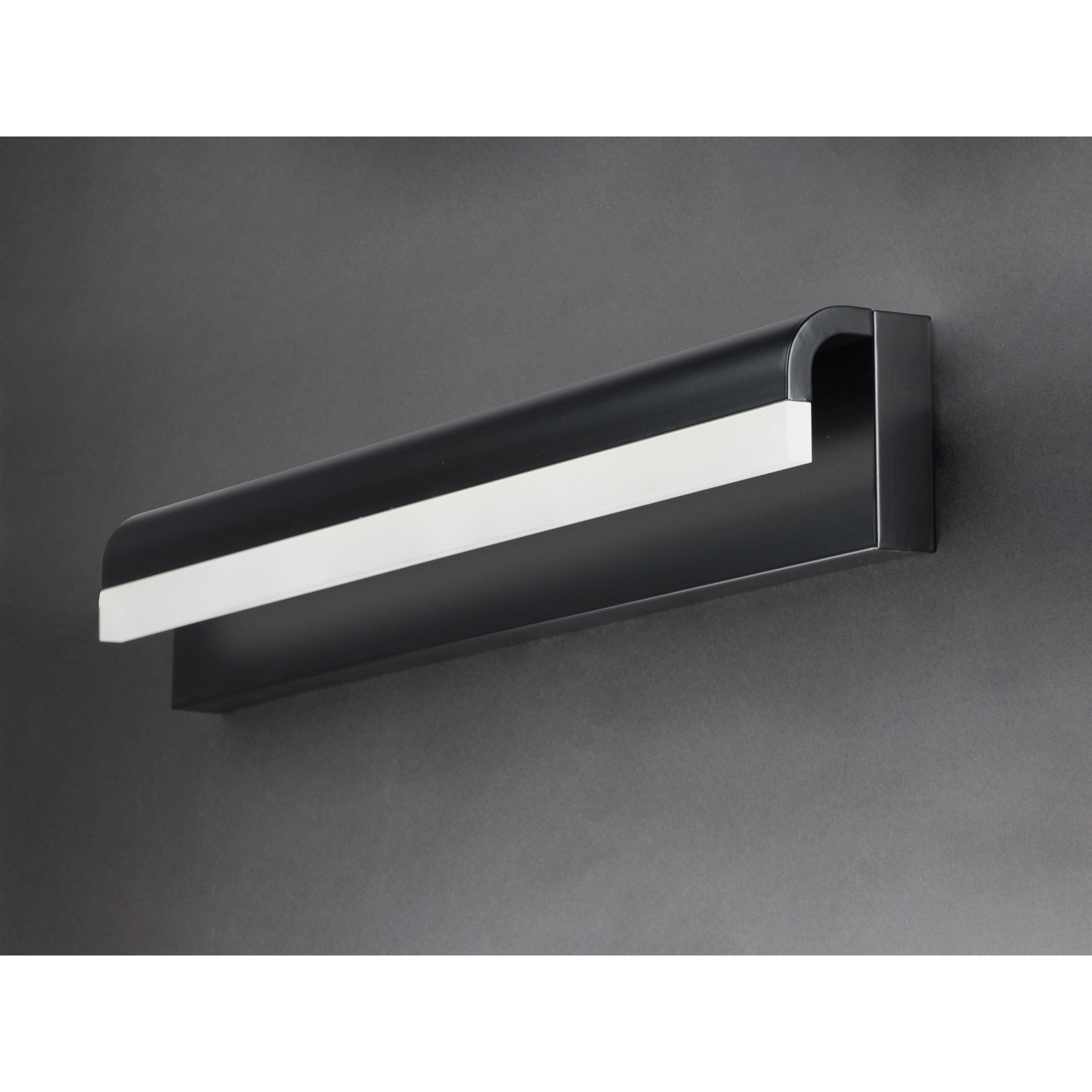 Waterfall LED 18 inch Black Bath Vanity Light Wall Light
