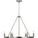 Mirla 6 Light 28 inch Brushed Nickel Chandelier Ceiling Light in Incandescent