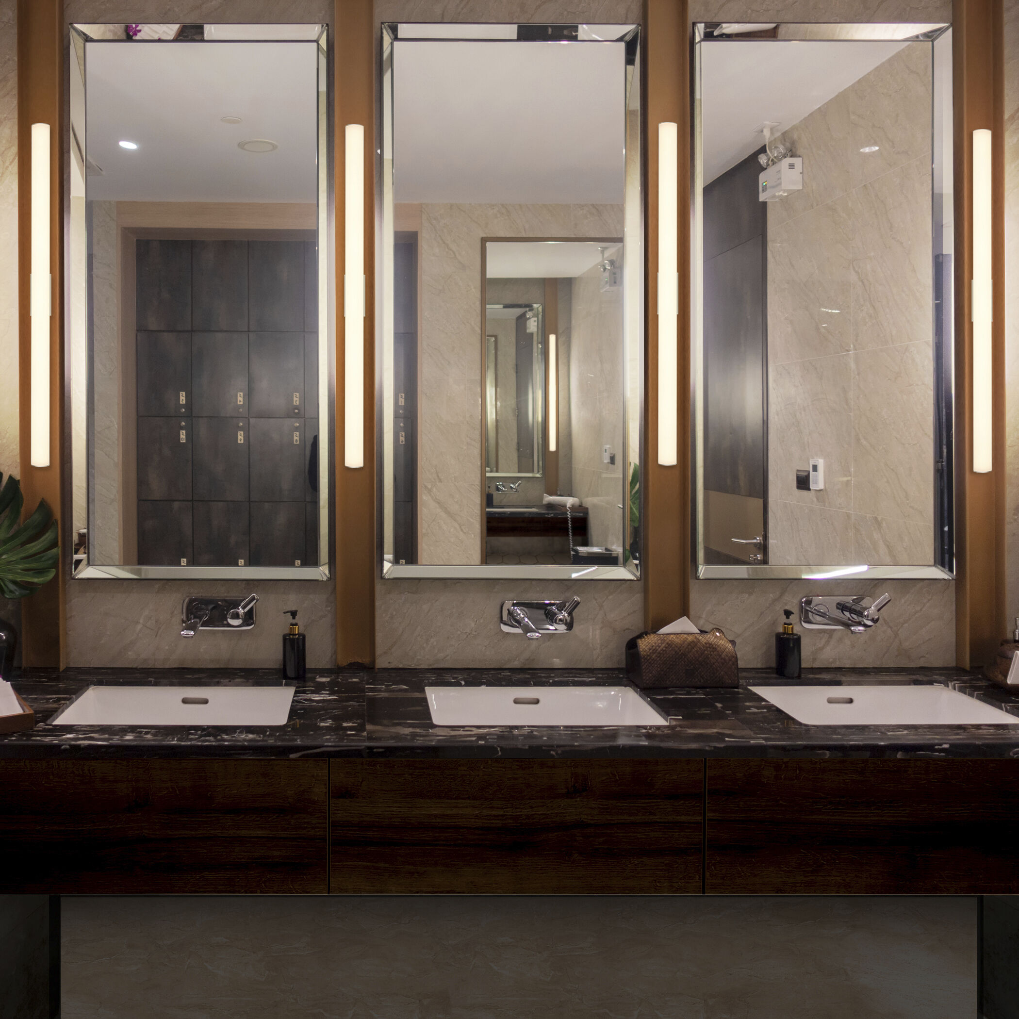 Procyon 36 inch Silver Bathroom Vanity Light Wall Light