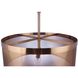 Mesh 4 Light 28 inch Satin Brass Pendant Ceiling Light