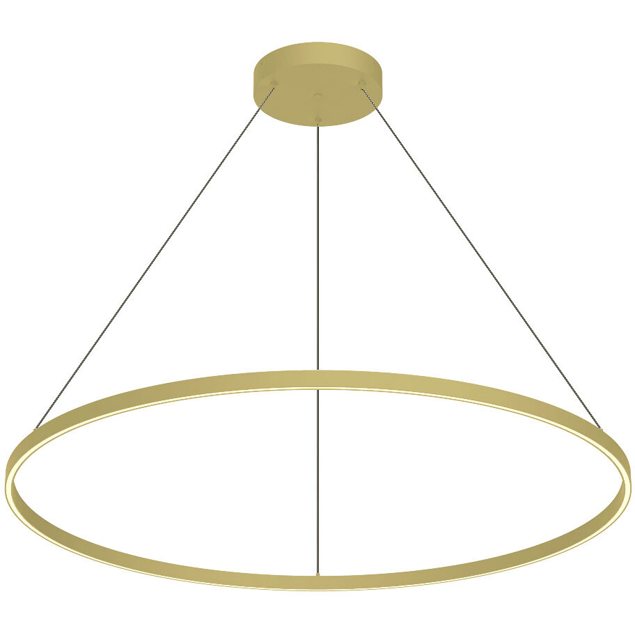Cerchio Pendant Ceiling Light in Brushed Gold