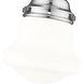 Vaughn 1 Light 6 inch Chrome Flush Mount Ceiling Light