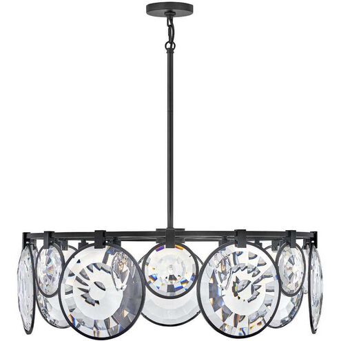 Nala LED 31 inch Black Chandelier Ceiling Light