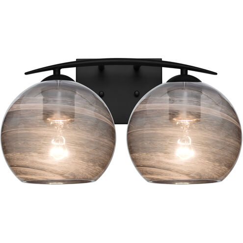 Jilly 2 Light 15 inch Black Vanity Light Wall Light