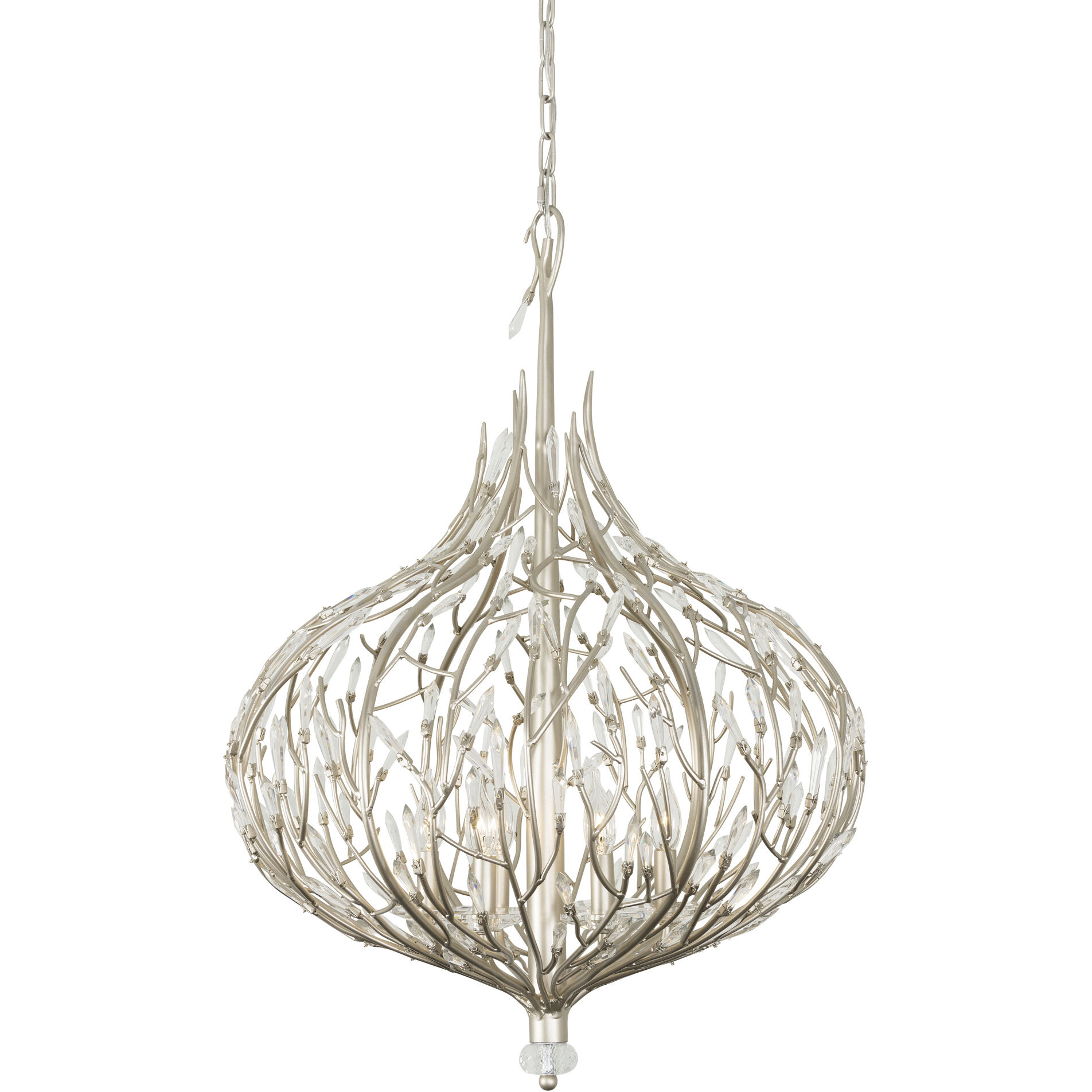 Bask 6 Light 26.5 inch Gold Dust Pendant Ceiling Light