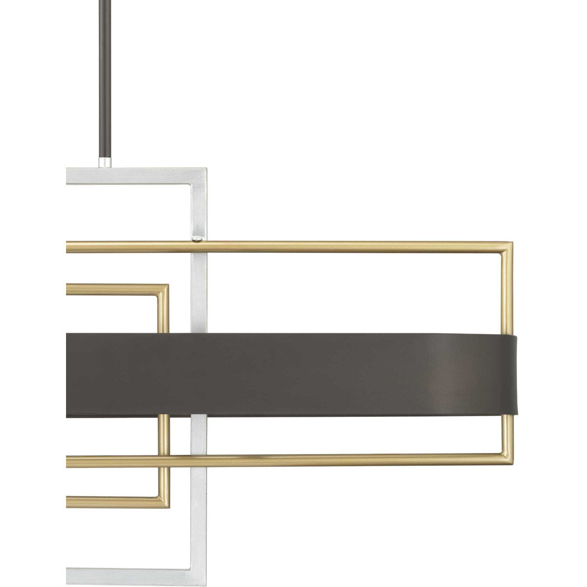 Adagio 6 Light 38 inch Matte Black Island Chandelier Ceiling Light, Design Series