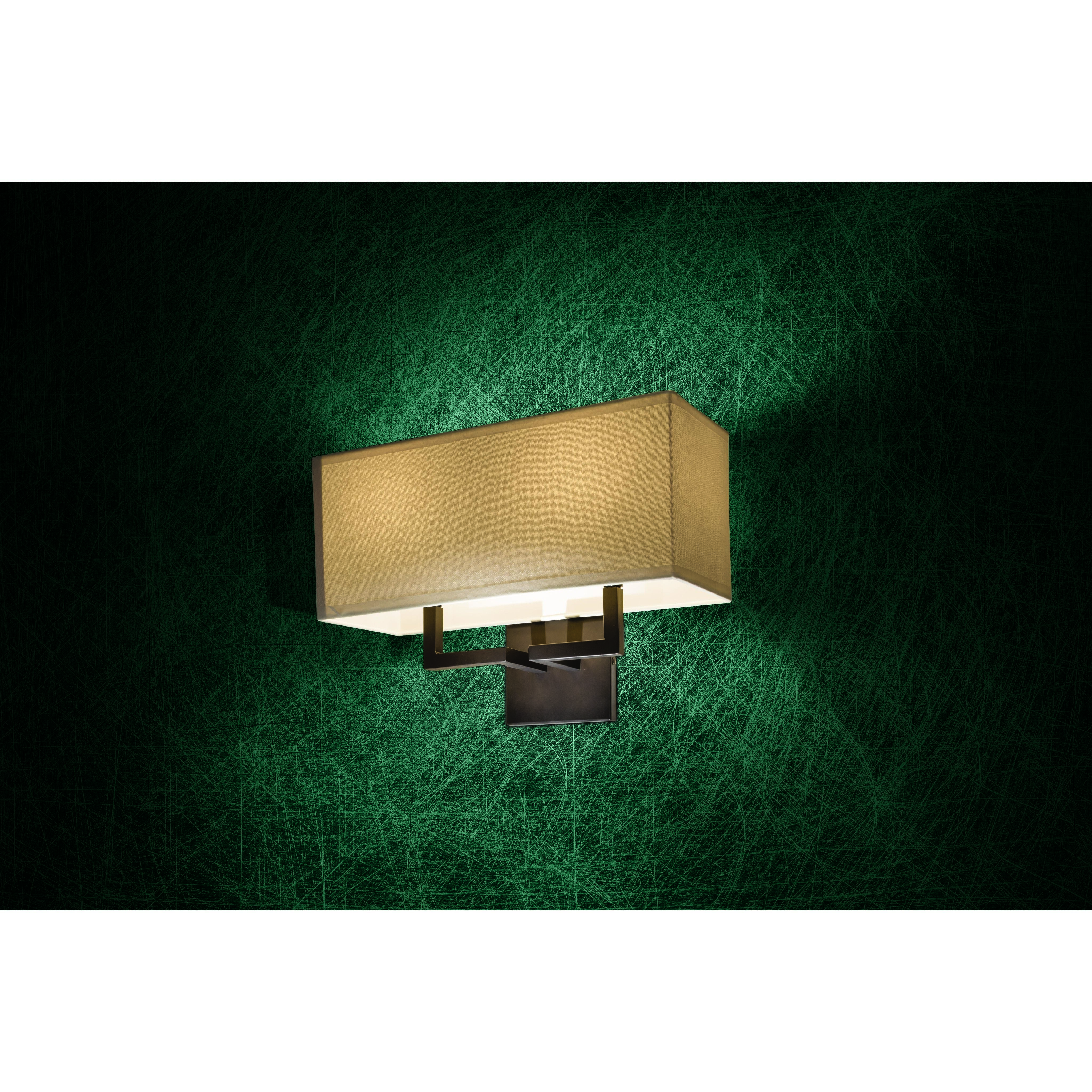 Sconces 2 Light 16 inch Bronze Wall Sconce Wall Light in Incandescent