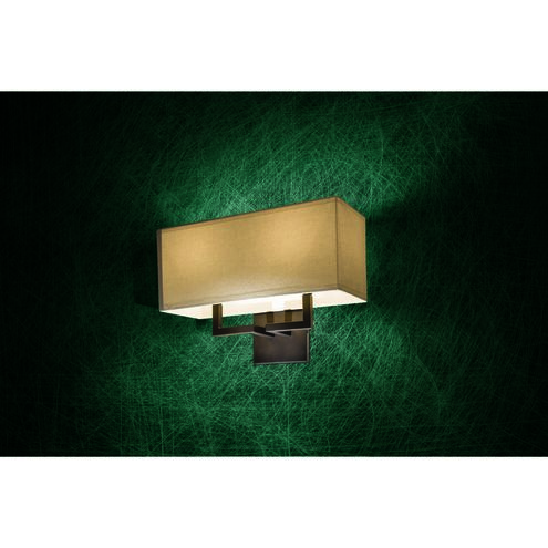 Sconces 2 Light 16 inch Bronze Wall Sconce Wall Light in Incandescent