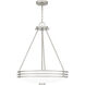 Emile 4 Light 20.25 inch Brushed Nickel Pendant Ceiling Light