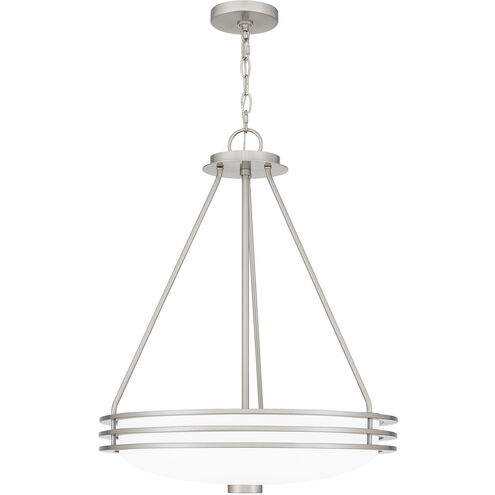 Emile 4 Light 20.25 inch Brushed Nickel Pendant Ceiling Light