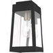 Oslo 1 Light 12 inch Black Outdoor Wall Lantern