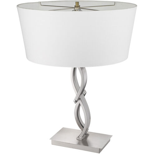 Trend Home 25 inch 100.00 watt Satin Nickel Table Lamp Portable Light
