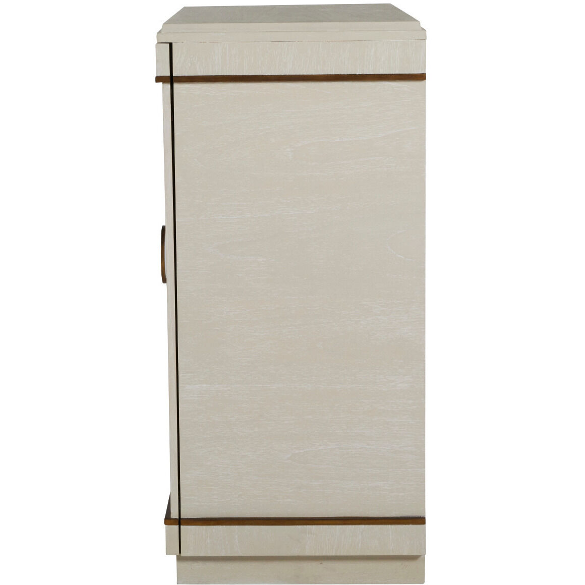 Churst Cerused White / Antique Brass Cabinet