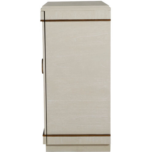 Churst Cerused White / Antique Brass Cabinet