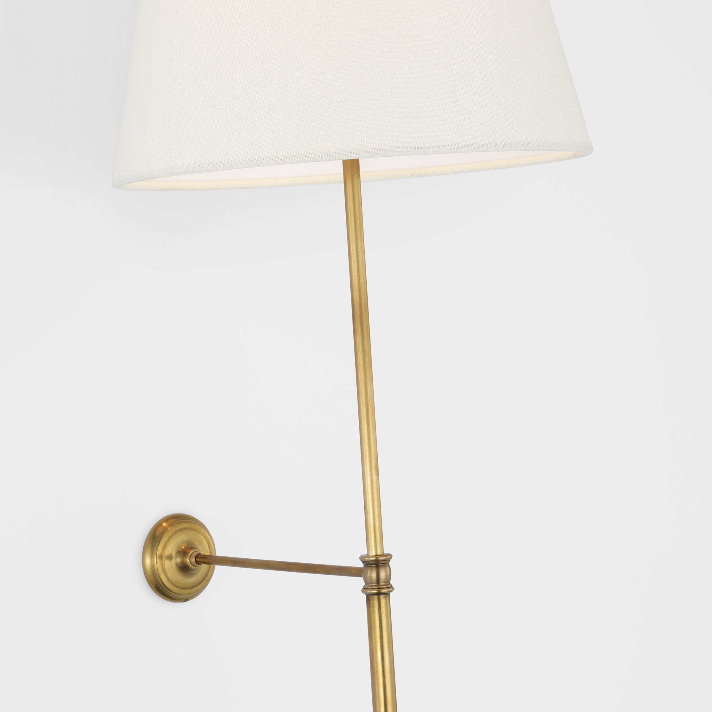 Suzanne Kasler Wyatt LED 10.5 inch Hand-Rubbed Antique Brass Statement Sconce Wall Light