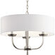 Kennewick 3 Light 20 inch Brushed Nickel Chandelier 1 Tier Medium Ceiling Light