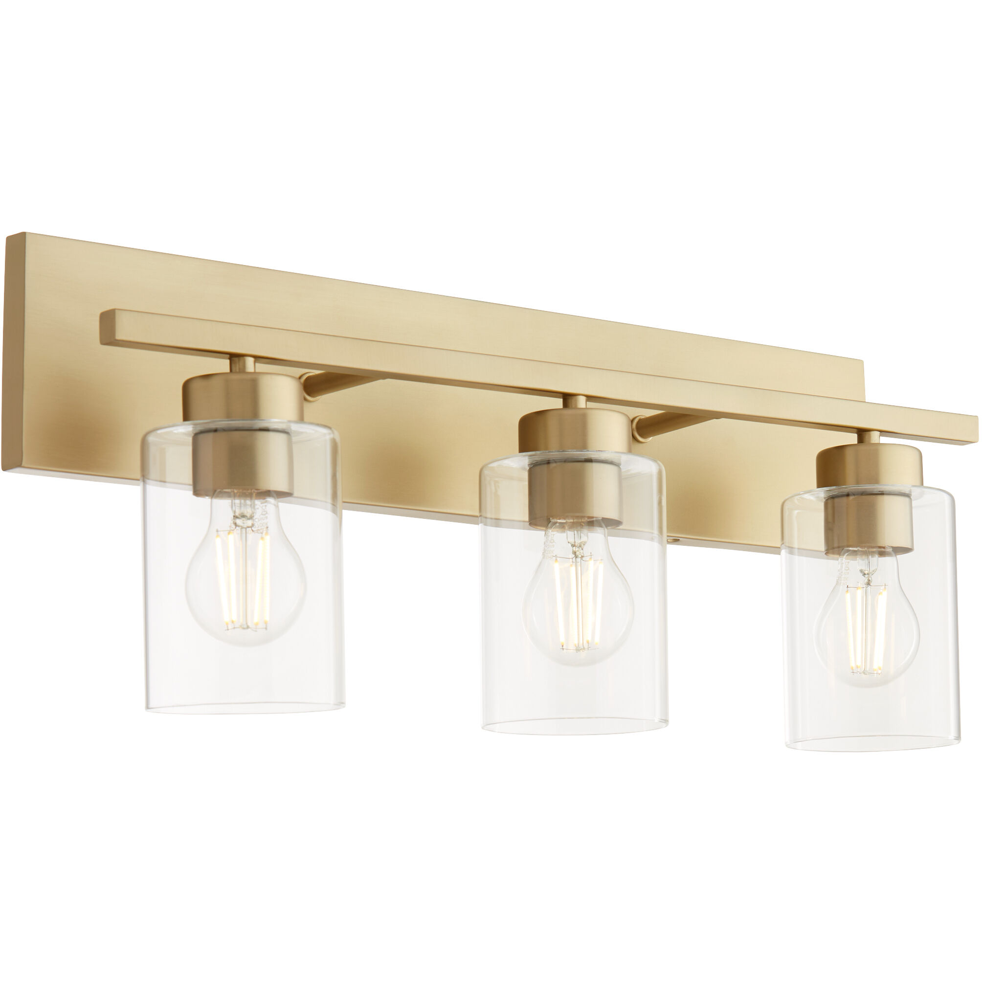 Carter 3 Light 22 inch Aged Brass Vanity Light Wall Light