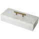 Anita 14.5 X 6 inch White/Gold Decorative Box