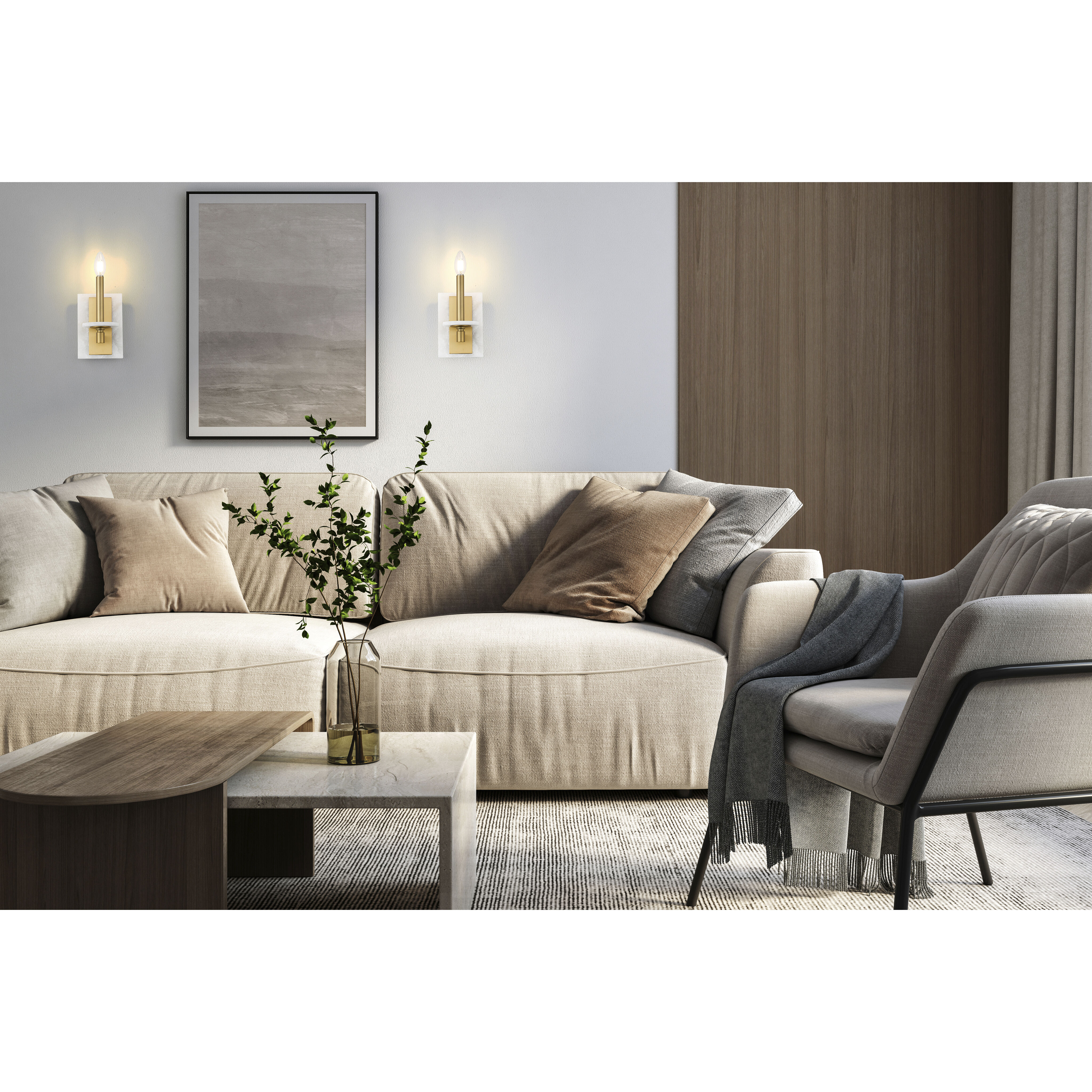 Kaden Wall Sconce Wall Light in Modern Gold