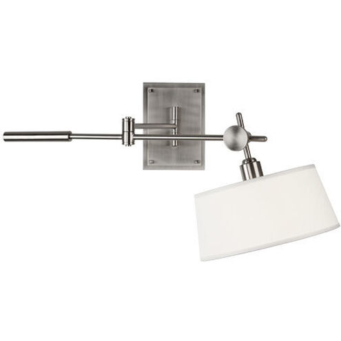 Rico Espinet Miles 12 inch 100 watt Brushed Nickel Wall Swinger Wall Light