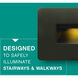 Luna 12v 3.80 watt Matte Bronze Landscape Step Light, Horizontal