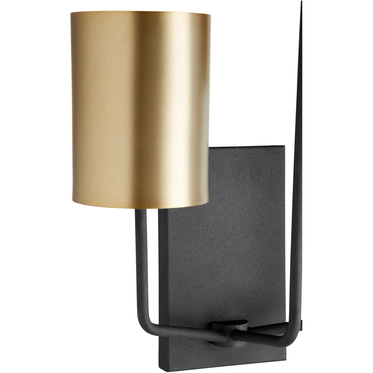 Harmony 3 Light 13 inch Noir and Aged Brass Wall Mount Wall Light
