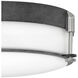 Colbin 3 Light 16.5 inch Aged Zinc with Polished Nickel Indoor Flush Mount Ceiling Light