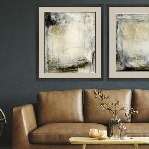 Big Time / This is the Picture White and Beige and Black and Brown Framed Art