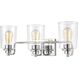Robins 3 Light 23 inch Polished Chrome Vanity Light Wall Light