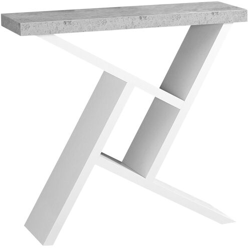 Lebanon 36 X 12 inch White and Grey Accent Table or Console Table