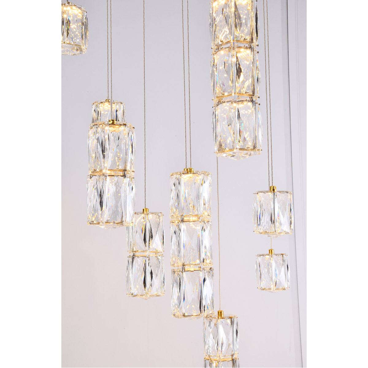 Polaris LED 24 inch Gold Chandelier Ceiling Light