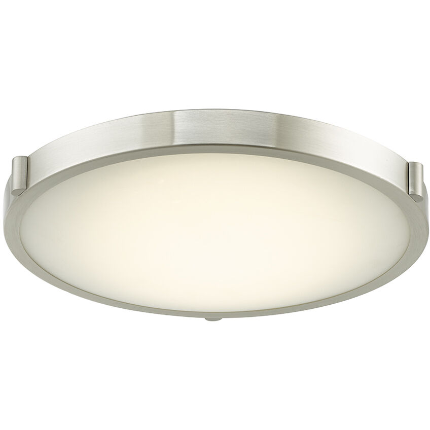 Halo LED 12.9 inch Brushed Nickel Flush Mount Ceiling Light