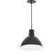 RLM Shade 1 Light 9 inch Black Pendant Ceiling Light