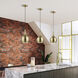 Andes 1 Light 8 inch Antique Brass Mini Pendant Ceiling Light