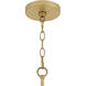 Leona 8 Light 27 inch Distressed Brass Chandelier Ceiling Light