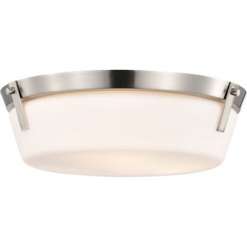 Rowen 3 Light 14.63 inch Brushed Nickel Flush Mount Ceiling Light