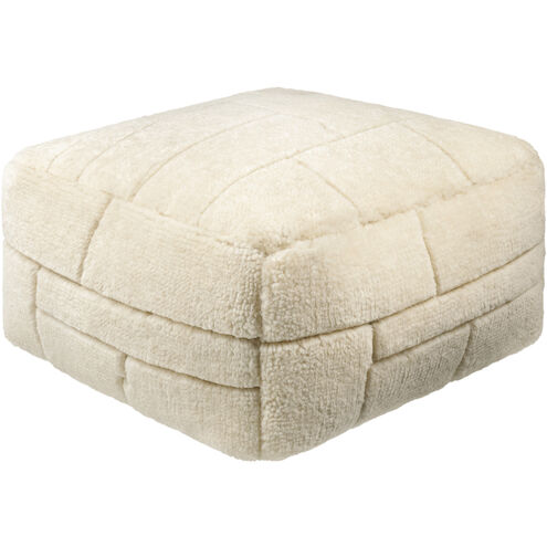 Jakob 14 inch Off-White/Pearl/Ash Pouf